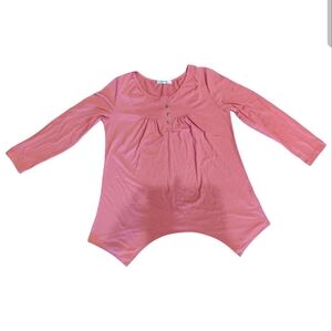 OMSJ Coral Babydoll Long Sleeve Shirt - XL EUC